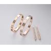 J hangke 1 par de aço amor cristal cruz chave de fenda jóias parafusos pulseiras pulseiras para mulheres masculino presente pulseiras y200810328r