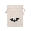 Halloween cadeau sacs emballage tissu artisanat Festival fournitures conteneur bonbons poche stockage 10*15cm fête supples