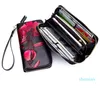 Wholesale-Women Walletレディースロングレザージップアップ財布スタイリッシュなヨーロッパとアメリカのハンドバッグ