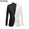 Pyjtrl yeni moda beyaz siyah kırmızı sıradan ceket erkekler blazers sahne şarkıcıları kostüm blazer ince fit parti prom ceket 200922