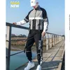 Running Sets 2021 Men Streetwear Tracksuit 2 Pcs Jacket And Pants Sportswear Sweatshirts Sweatsuit Fashion Man Clothing Set1