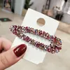 Clips joyería brillante diamantes de imitación de pelo de las mujeres del brillo del cristal lleno Barrettes horquillas de metal de las horquillas del pelo Barrettes para niñas