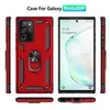 Custodie per porta anelli in metallo Custodie antiurto per staffa anti-caduta Cover posteriore per iPhone 11 12 Pro Max Samsung Galaxy S10 S20 Note20 S21