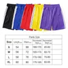 Mens designer Shorts High Street Pantalons pour hommes Femmes Sports d'été Pantalons de survêtement Hommes Hip Hop Streetwear vêtements Taille européenne