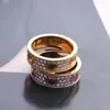 Markenringe aus 316L-Titanstahl, Ringe für Liebhaber, Größe für Damen und Herren, Luxus-Designer-Schmuck, ohne Box