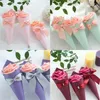 22cm Bow Flower Cone Paper Rhinestone Candy Box Decoration Creative Wedding Party Favors Presentväska prydnad Blommor 1xya G2