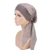 Cappello turbante con fascia elastica per capelli da donna Cappello chemioterapia in cotone stile pastorale Pirate Caps3329811