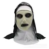 The Nun Latex Mask Terror Face Full Head Masks Scary Cosplay Costume Halloween Party Props JK2009XB