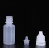 LDPE Needle Flaskles Lätt med barnsäker säkerhetslock och droppspets 5 ml / 10 ml / 15 ml / 20 ml / 30 ml / 50 ml