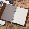 Notepads Classic Leather Rings Binder Notebook A5 Personal A7 Genuine Cover Journal Diary Sketchbook Planner Stationery