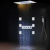 Haute Qualité Led Pluie Pommeau De Douche Pluie 360x500 MM Pluie Douche Set Massage 6 Corps Jet avec Vanne thermostatique Diverter317G