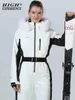 Skiing Jackets Ski Suit Women One-piece Jacket Jumpsuit Snowboard Suits Winter Sport Snowboarding Set Snow Clothes1