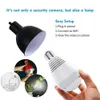 1080P HD WiFi IP Camera 360° Panoramic Fisheye Bulb Light Home Security Cameras Bulbs Lamp Night Vision Baby Monitor