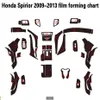 Voor Honda Accord 8 2009-2013 Interieur Centrale Bedieningspaneel Deurklink 5D Koolstofvezel Stickers Decals Auto styling Accessorie
