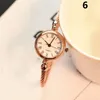 1 Pcs Women Lady Girl Student Wrist Quartz Watch Mini Round Alloy Vintage Gift H9