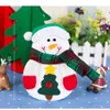 Cartoon Christmas Santa Snowman Table Seery Cover Fork Spoon Case Bags Christmal Decorations Home Decor Gift Ny