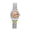 20 стиль повседневное платье Механическое автоматическое наручные часы розовый циферблат 31 -мм стальные женские браслетные часы 178240
