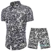 Mens Beach Designer Tracksuits Summer 20SS Fashion Beach Seaside Holiday Shirts Shirts Set Mens 럭셔리 디자이너 세트 Exfits4149501