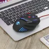 Mouse da gioco cablato 5500 DPI LED regolabile USB ottico Mouse per computer Silenzioso / audio Gioco professionale Mause per PC portatile Gamer