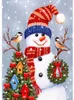 Broca 5D DIY Natal completa Rhinestone Diamante Pintura Kits Cross Stitch Papai Noel boneco de neve Home Décor JK2008KD