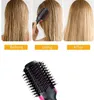 Air Dryer Styler One Step Volumizer Brush Straightening Curling Iron Comb Hot-Air Electric 3 In 1 Hair Massage Tool