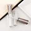 5ml Empty Round Lip Gloss Tubes High Grade Clear Plastic lipgloss Bottles Cosmetic Packaging Containers