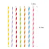 Drinking paper straw 200 colors Mixed Chevron patterns Striped Polka Dot Stars Drinking Paper Straw Colorful paper straws for party favor