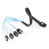 Anslutningar SAS SATA -kabel Minisas SFF8087 till 4 SATA -kabel Mini SAS 4I SFF8087 36P till 4 7P 12Gbps 50cm Hårddiskdata1