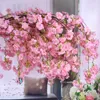5 Couleur Artificielle Fleur De Cerisier Branche Fleur Tenture Murale Sakura 135 cm pour Centres De Mariage Fleurs Artificielles Décoratives