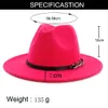 Tasarımcı Erkekler İçin Top Şapkalar Kadınlar Zarif Moda Katı Kuşak Fedora Şapka Band Geniş Düz Brim Caz Şapkaları Şık Trilby Panama Caps4969368