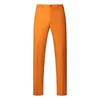 Męskie garnitury Blazers Rsfocus Orange Men Suit Set Set Formal Wedding for Slim Fit Groom Tuxedo z spodniami 2 sztuki 209o