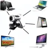 Web Kameraları USB Yüksek Çözünürlüklü Webcam Web-Kam 360 Derece Mic-ON Skype YouTube Bilgisayar PC Laptop Dizüstü Kamera Için