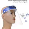 Versandfertig, schnelle Lieferung, großes, transparentes, verstellbares, elastisches Stirnband, wiederverwendbarer Komfort-Schwamm, winddicht, staubdicht, Anti-Spuck-Gesichtsschutz für Erwachsene