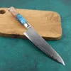 8 tum Utility Kitchen Knife VG10 Damascus Steel Chef Knives Present Box Claaver Cutting Meat Chef Knife With Wood Harts Handle9706451