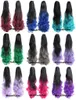 GIRLSHOW Claw In Hair Exentions per i capelli Ponytail Wave Simulation Human Hairs ponytails Bundles CP-888