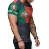 Männer Brief Russland Schweden Portugal Deutschland Drucken Kurzarm Sommer Gym Sport Slim Fit T-Shirt Tops Casual Basic T-Shirt Größe M-4XL