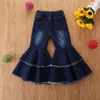 Kids Meisjes Jeans Denim Meisjes Flare Broek Ripped Jeans Bell Bottoms Lange Broek Wide Been Broek Kids Designer Kleding 8 Designs DW5768