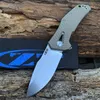 ZT 0308 Katlanır Bıçak 9CR18MOV Blade G10 Tutamak Açık Taktik Kamp Avcılık Yürüyüşü Hayatta Kalma Cep Meyve Bıçakları ED6922870