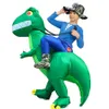 Mascot Costumes Adult Kids Dinosaur Inflatable Costumes Fancy Halloween Party Costume Funny Cartoon Carnival195A