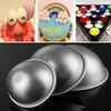 Moda 6 sztuk / zestaw Formy Mold Aluminium Ellipsoid Cake Mold Bath Bomb Formy 3 Rozmiar Tarte Makeup Kosmetyki Mydło