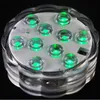 10 LED Vattentät nedsänkbar fisketank RGB Aquarium Lights Vase Pool Lighting Underwater Decor Remote Controller