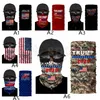 Trump Máscara Facial Máscara 2020 US Flag máscaras protetoras Ciclismo Magia Cachecol Bandana Turban Presidente Trump Biden Eleitorais CYZ2722 100pcs