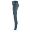 Мода смелый дизайн женская тонкая джинсовая разорванная цепь большие отверстия брюки карандашные брюки, показывающие длинные стройные ножки узкие джинсы YL5