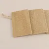 Banho chuveiro e spa retângulo pad de loofah natural esfoliante luffa remover a pele morta 11 * 7cm fwf907