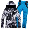 Skiing Jackets Ski Suit Men Winter Outdoor Windproof Waterproof Thermal Male Snow Pants Sets And Snowboarding Jacket