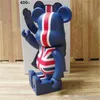 400 28cm The British Flag Movie Bearbrick Bear Toy toy HOURSIONS Berbrick Art Work Model Toys Gift2879469