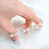 20pcs White Pearl beads Bracelet Crystal Bracelets Jewelry DIY Bracelets For Women Elasticity Jewelry Gift