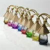 Car Perfume Bottle Pendant Essential Oil Diffuser 9 Colors Bag Clothes Ornaments Air Freshener Empty Glass Bottles6193526