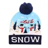 LED -ljus julhatt vinter varm mössa tröja stickad ljus hatt nyår jul lysande blinkande stickkruka hattar dhc91630308