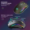 PC Wired Gaming Mice 7200DPI Program Macro Definitie Professionele Gamer-Mices RGB Mouse Optical voor laptop